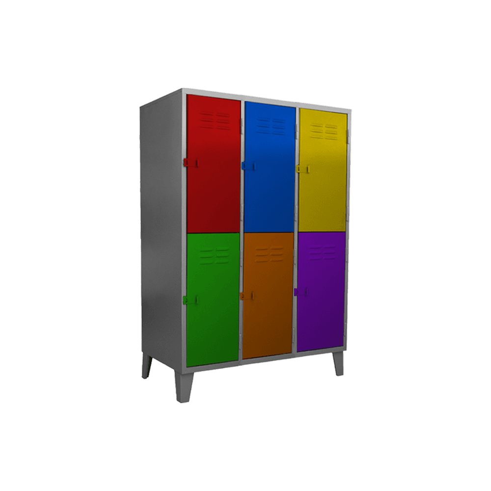 Lockers Jr. - 06 puertas dobles