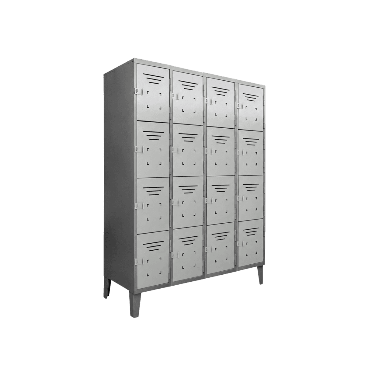 Locker Metálico Casillero de 16 Puertas – 4 Cuerpos Cuadruples